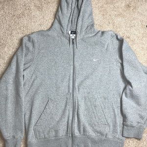 Men’s Gray Nike Zipup Hoodie